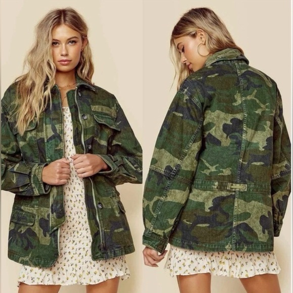 Free People Camo Jacket - Picture 2 of 2